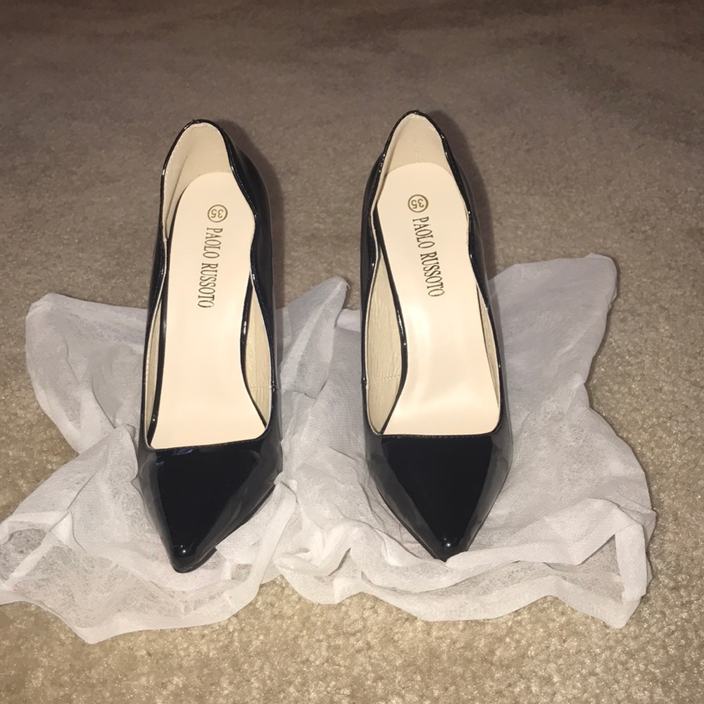 Gorgeous red bottom heels with scalloped edges!